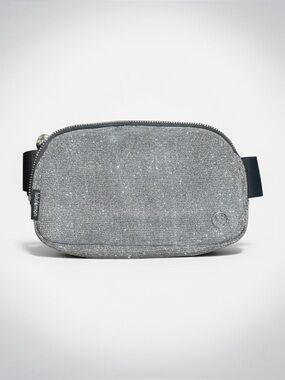 Rare lululemon  Silver Sparkle Belt Bag